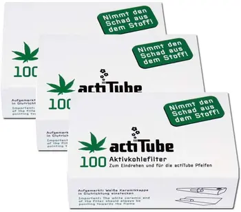

ActiTube-set of 300 active carbon filters (3 boxes of 100 units, 9mm, thread filter, tube) shipments 24-48 hours