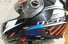 2 uds Lexin B4FM de 4-vias  Bluetooth intercomunicador para casco de motocicleta auriculares manos libres inalámbrico cascos intercomunicadores moto música con FM radio y DSP tecnologia de cancelación de ruido