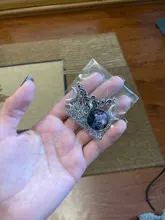 Cristal de vidrio Luna collar COLGANTE media luna bruja joyería de Luna simple collar joyería pagano mago regalo