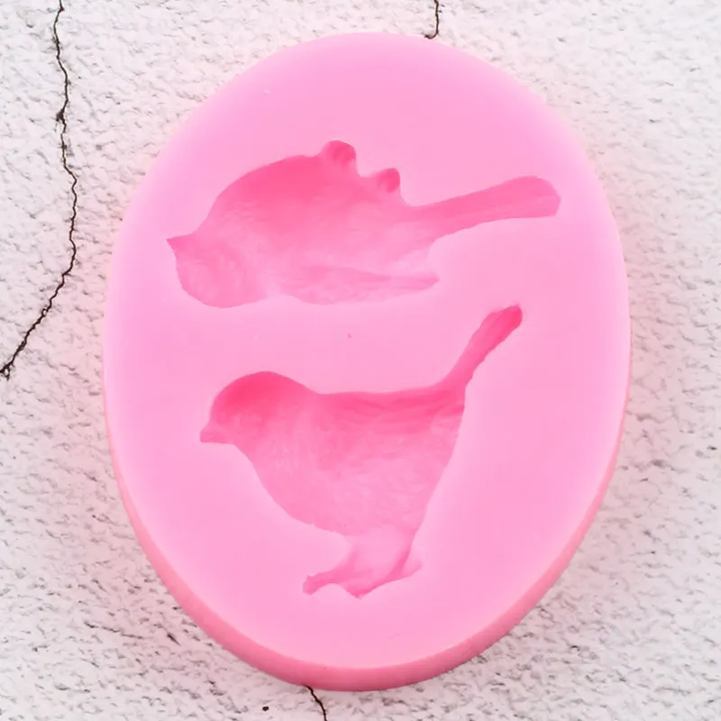Stampi In Silicone Per Alimenti A Forma Di Uccellino - Set 4 Pezzi - Per Torte, Cioccolato, Sapone E Resina - 2