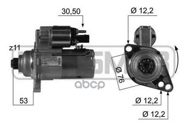 Стартер Audi/Vw 1.9tdi 03-10 Era арт. 220449