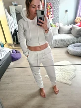 Conjunto de 2 piezas formado por chándal Sudadera con capucha y pantalón de chándal, moda de invierno, 2020