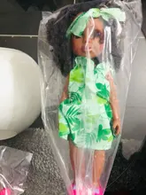 1 Uds. 35cm varios estilos negro africano bebé explosión cabeza cubierta negra juguete para bebé