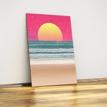 

Abstract Beach-Decorative Metal Table