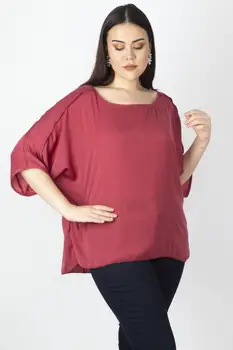 

Sans Textile Women 'S Low Sleeve Satin Blouse 65 N16126