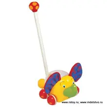 Слоник-каталка на палке