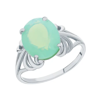 

Silver ring with moon stones sunlight sample 925