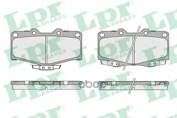 Колодки Тормозные Toyota Land Cruiser 70/80/90/4 Runner 87- Передние Lpr 05p058 Lpr арт. 05P058