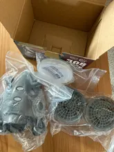 Respirador químico de Gas y polvo de media cara, mascarilla protectora de seguridad para el trabajo, filtros duales, pintura Industrial, Vapor orgánico