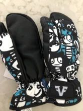 Ski-Gloves Mittens Snowmobile Windstopper Skiing 3-Finger Women Winter-30 Monster Professional