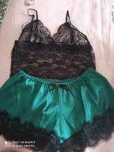 1 Conjunto de moda mujer de encaje ropa de dormir camisetas de lencería conjunto de pantalones cortos Pijama muñeca deportes ropa interior pijamas 8 colores
