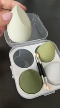 esponja maquillaje, XISHOW-esponja para maquillaje, licuadora de belleza, base de maquillaje en polvo, colorete, accesorios de maquillaje, herramienta, huevo de belleza, 1/4 Uds.