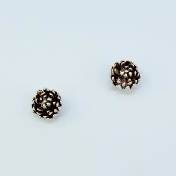 

Earrings jewelery flower (Lock-Carnation, jewelery alloy, silver) 54386