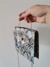 Bolso de hombro con diseño de serpiente para mujer, bandolera pequeña con hebilla y patrón de Animal, Diagonal, 2021