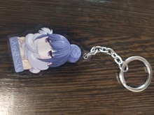 FANGQINGMAO-llavero personalizado de acrílico, charm, transparente, de plástico epoxi, transparente