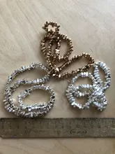 Cuentas chapadas en oro KC, material de cuentas hechas a mano, DIY, pulsera, pendientes, 1 Uds.