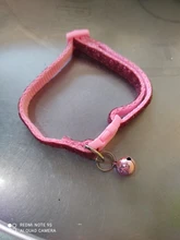 Colgante de campana de lentejuelas de nailon de colores collar ajustable para perro y gato, collar para cachorro y gatito con hebilla, accesorios para gatos, suministros para mascotas, 1 ud.