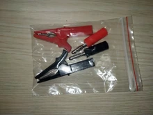 Alligator-Clip Socket-Battery Test-Probe Banana-Plug Black 55MM with 4mm Red