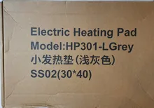 Almohadilla de calefacción eléctrica para el dolor de espalda, 220V-240V, 100W, 40x30cm, lavable, microondas, enchufe europeo