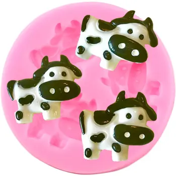 

Cows Decoden Cabochons Flatback Fondant Mold Cookie Baking Silicone Cake Decorating Tools DIY Candy Chocolate Gumpaste Mould