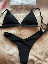 OMKAGI-traje de baño para mujer, bañador Sexy de realce, conjunto de microbikini, ropa de playa, Bikini brasileño 2021