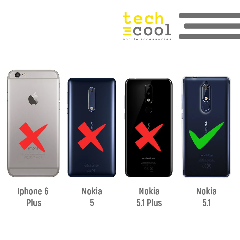 FunnyTech®Силиконовый чехол для Nokia 5,1 L тема "Beatles-Abbey Road" черный фон