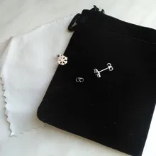 XIYANIKE 925 de plata esterlina coreano nuevo de moda O en forma de cuadrado pendientes de aro temperamento Simple encanto elegante, accesorios de la joyería