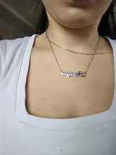 Sipuris, Collar personalizado con nombre, collares de acero inoxidable de Color acero para mujer, joyería personalizada para hombre, regalo de novia