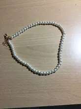 Collar con colgante de concha de amor para mujer, gargantilla de cadena de perlas Simple de 6MM de estilo Vintage, joyería de moda al por mayor