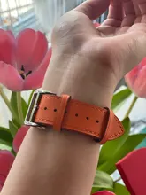 Correa de cuero genuino para Apple Watch, pulsera de reloj, Series 6, SE, 5, 4, 3, 2, 1, 44MM, 40MM, 42MM, 38MM, Iwatch