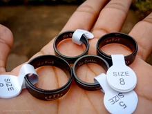 Modyle-anillos de boda de acero inoxidable para mujer y hombre, joyería DIY para parejas, novedad de 2020