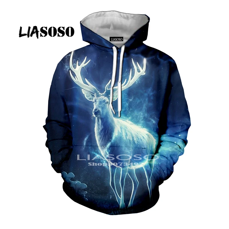 LIASOSO, модные толстовки, шапка, пальто, животное, аниме, толстовка, 3D принт, для мужчин, дерево, новинка, wo, для мужчин, забавные, зеленые и серые, охота, хип-хоп толстовки