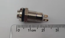 Interruptor de botón momentáneo de luz Led, pulsador eléctrico resistente al agua, 12v, 8/10/12/16/19/22mm, 220v, 24v, 3v