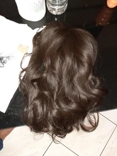 EASIHAIR-Pelucas largas oscuras para mujer, color marrón, con flequillo, resistente al agua y al calor, cabello sintético afroamericano