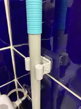 Hook Shelf-Holder Clip-Mop Mop-Rack Kitchen-Organizer Wall-Mounted Bathroom Sticky-Hanger