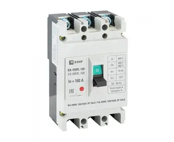 

Circuit breaker ва-99мl 100/160 a 3 p 18ka EKF basic
