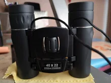 Binoculares potentes HD 40x22 de 2000M, prismáticos de largo alcance, mini telescopio plegable, óptica BAK4, FMC, para deportes de caza, exteriores, camping y viajes