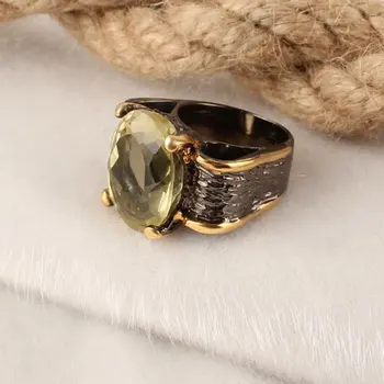 

925 Sterling Women Ring High Quality Topaz Handmade Women Silver Ring Real Gemstone Topaz