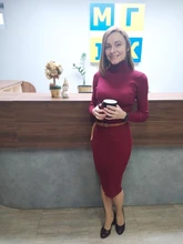 Sweater Dresses Robe Turtleneck Long-Sleeve Bodycon Slim Winter Women Autumn Lady Elastic