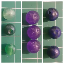 Conjunto de caja de perla de gema, 240 piedras sueltas redondas, Lava de amatista Natural, pulsera de colores mezclados, Kit de herramienta de fabricación de joyas