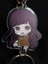 Danganronpa-Llavero de ventilador acrílico de doble cara, colección de Anime, figuras para juego, Nanami, ChiaKi, Nagito, Komaeda