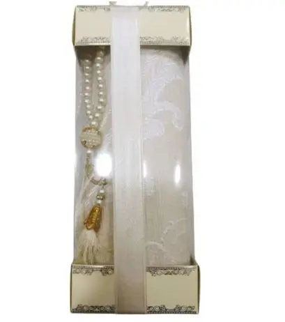 

White Tasbeeh 99 Beads Tasbih Pearl Prayer Tesbih Islamic Wedding Henna Eid Gifts Ameen Mubarek Muslim Favors