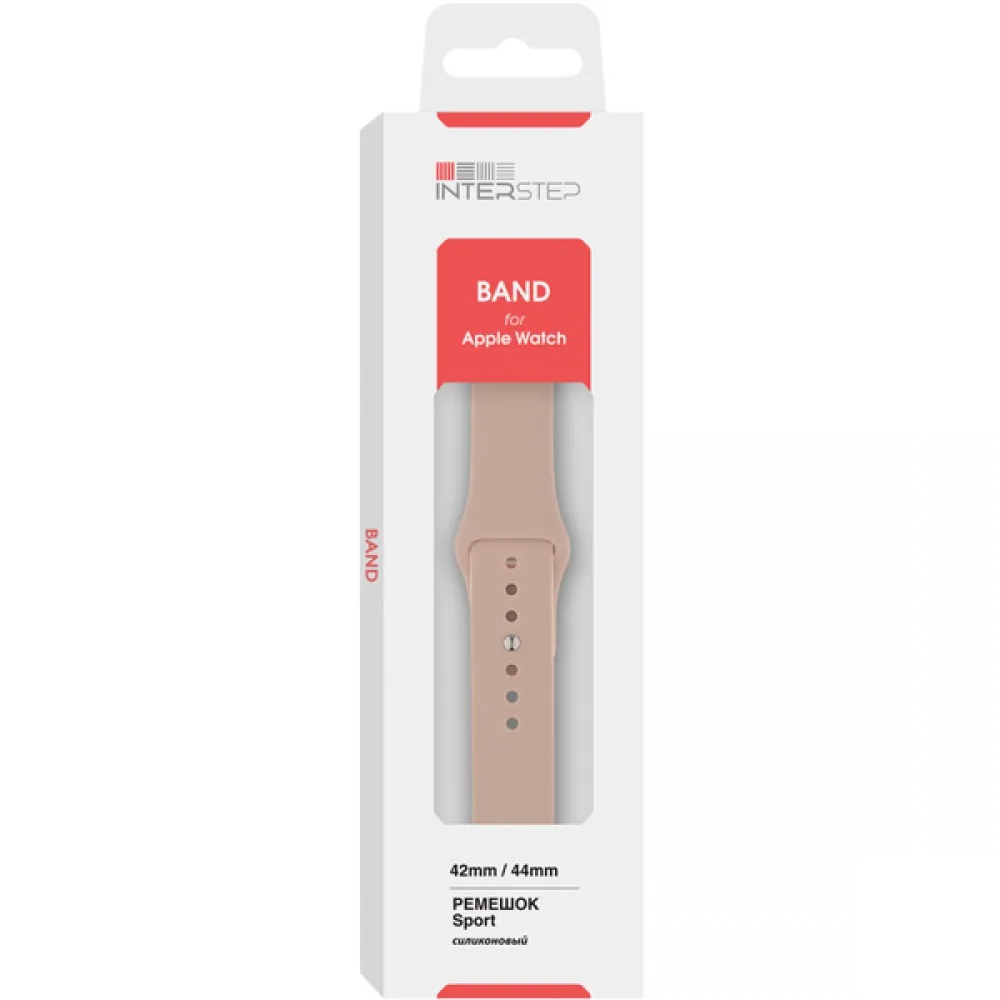 Ремешок InterStep SPORT для Apple Watch 42/44 мм(Розовый
