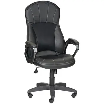 

Chair OLSS "Saturn", leatherette black, fabric TW mesh black, swing mechanism