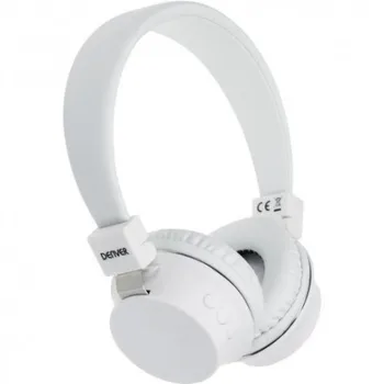 

Headphones Denver Bth205w Headband bluetooth White