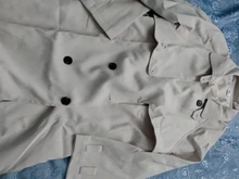 DEAT-gabardina elegante con cuello levantado y cinturón para mujer, abrigo a la moda, color Beige, liso, TU159, otoño, 2021