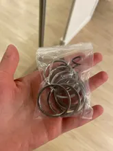 LLavero de acero inoxidable con agujeros para mujer, lote de 10 unidades, 20/23/25/28/30/33/35mm, partido redonda, regalo para hombre