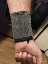 Sweatband Wrist Wallet Protector Storage-Bag Hand-Guards Zipper Running Unisex