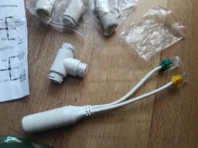 Divisor POE 2 en 1, conector de cableado de red, cabezal de conector RJ45 de tres vías para instalación de cámara de seguridad