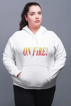 

Angemiel Wear Fire On White Women 'S Hooded Sweatshirt